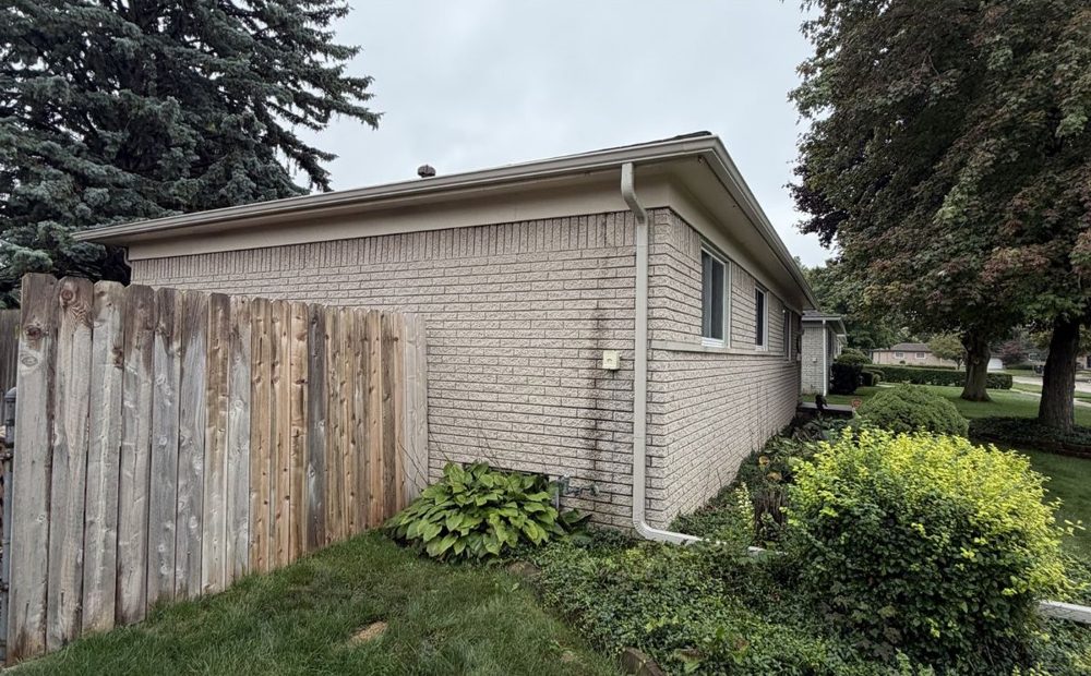 Another view of the Westland ranch home with new, properly sloped gutters